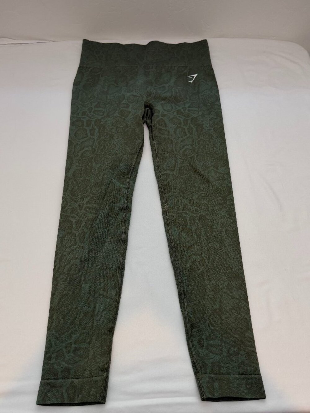 Gymshark Green Snakeskin Seamless High Waisted Leggings Women's S